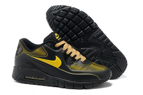 Nike Air Max 90 Current Vt Lsr Unisex Black Yellow Running Shoes Uk